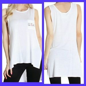 [Last 3] LAST DAY USA White Tank Blouse